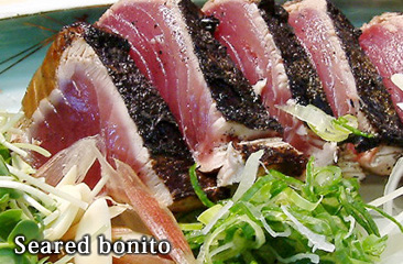 Seared bonito